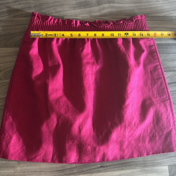 J. Crew Vibrant Pink A-Line Skirt - Picture 7 of 10
